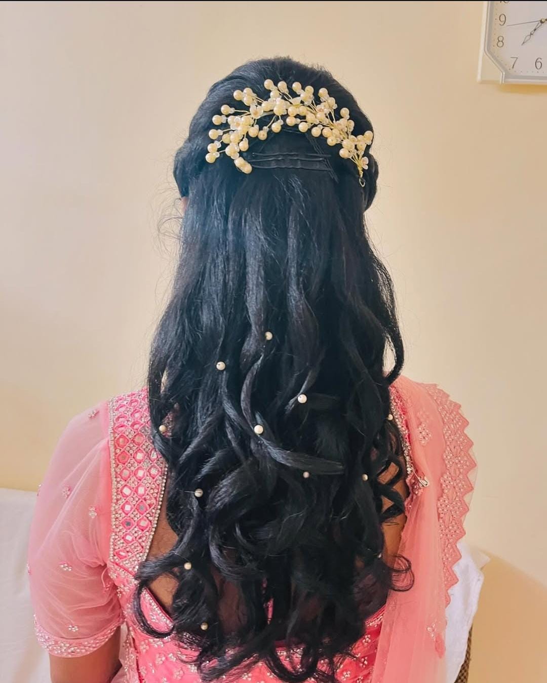 South Indian bridal braid with gajra