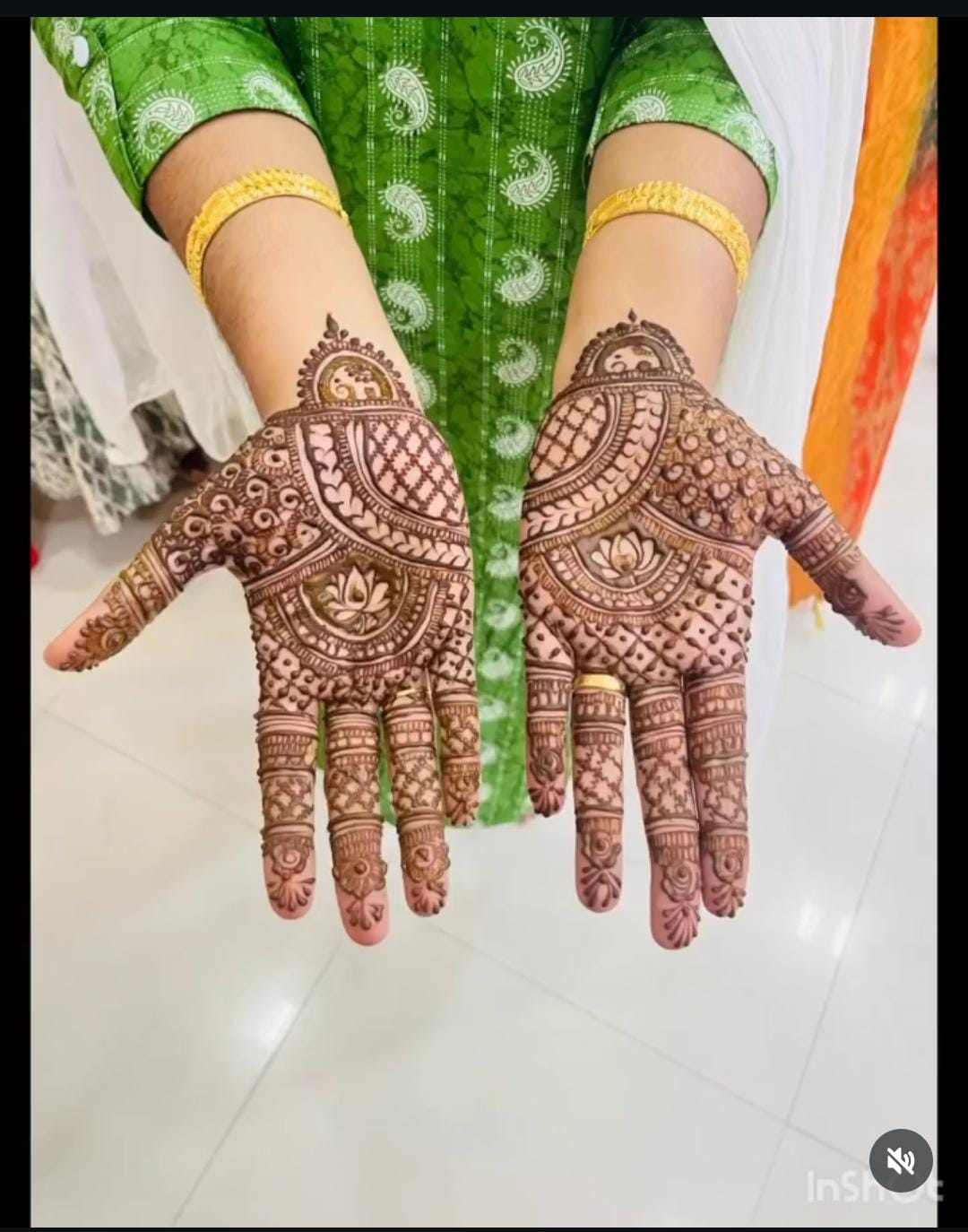 Intricate mehendi designs